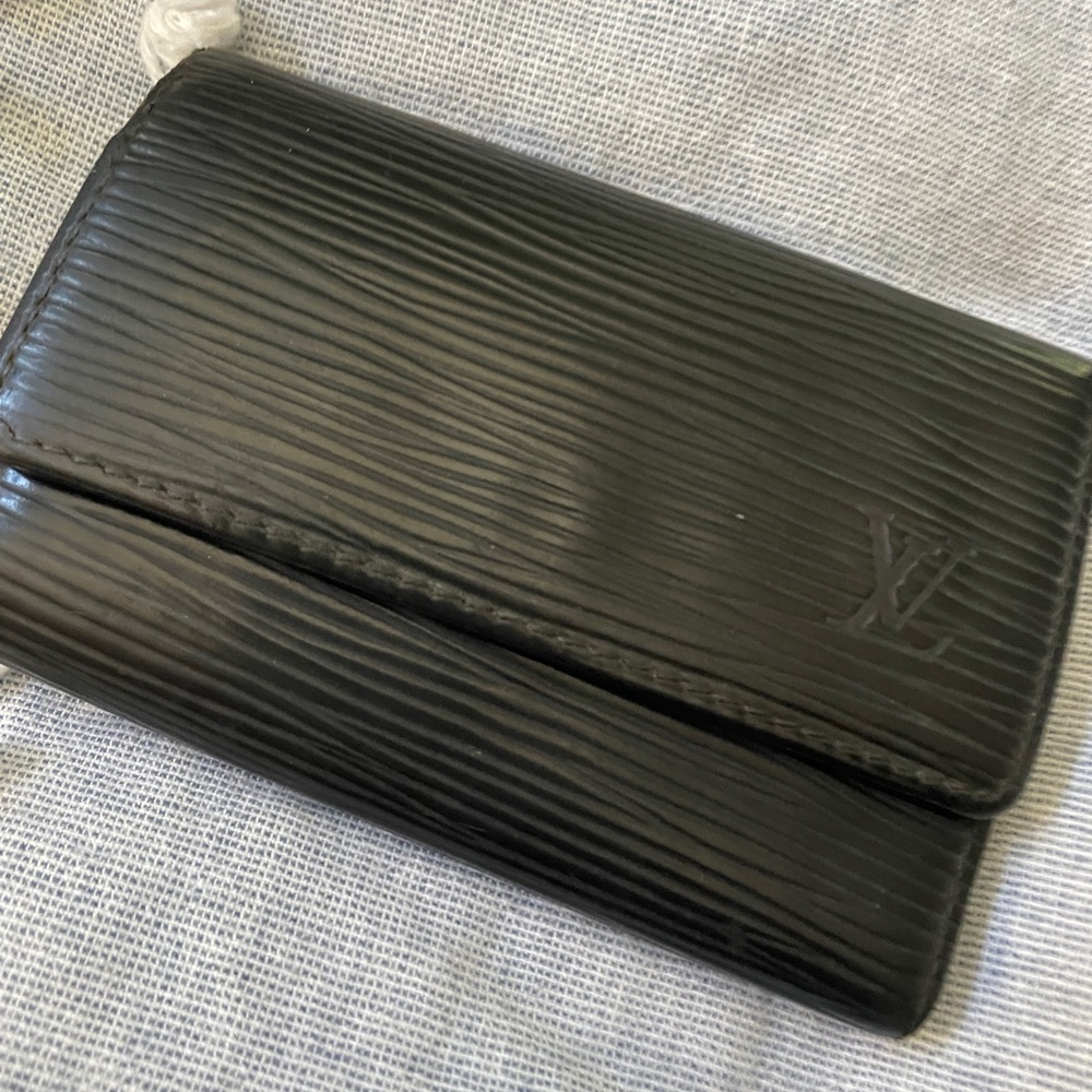 Louis Vuitton Black Epi Leather 6 Ring Key Holder Key Cles
